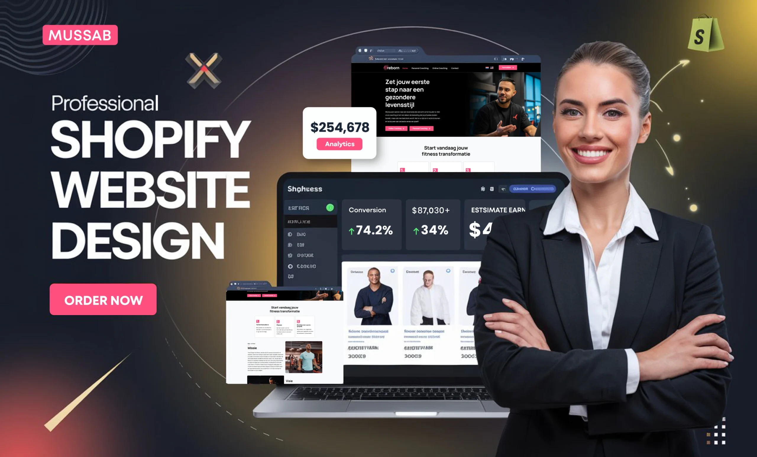 E-ticaret Shopify dropshipping web sitenizi kuracağım